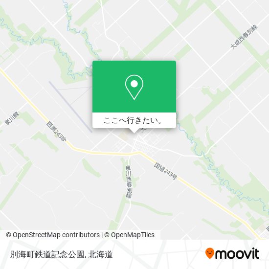 別海町鉄道記念公園地図