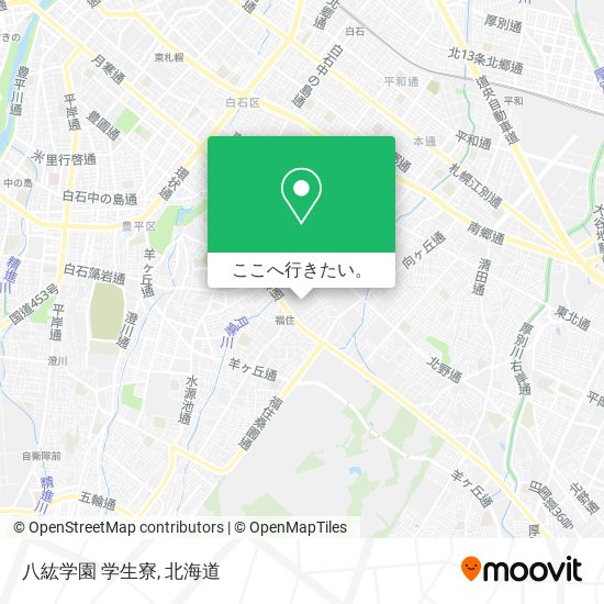 八紘学園 学生寮地図