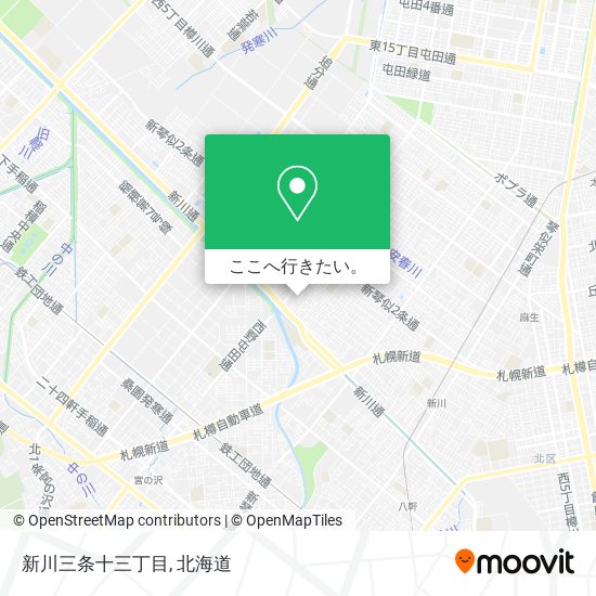 新川三条十三丁目地図