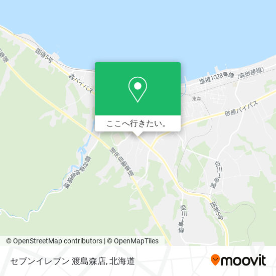 セブンイレブン 渡島森店地図