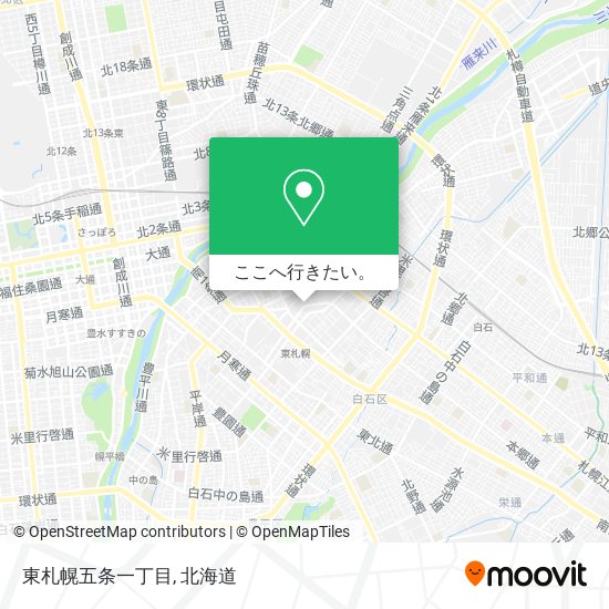 東札幌五条一丁目地図
