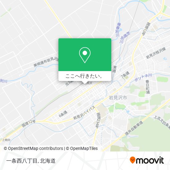 一条西八丁目地図