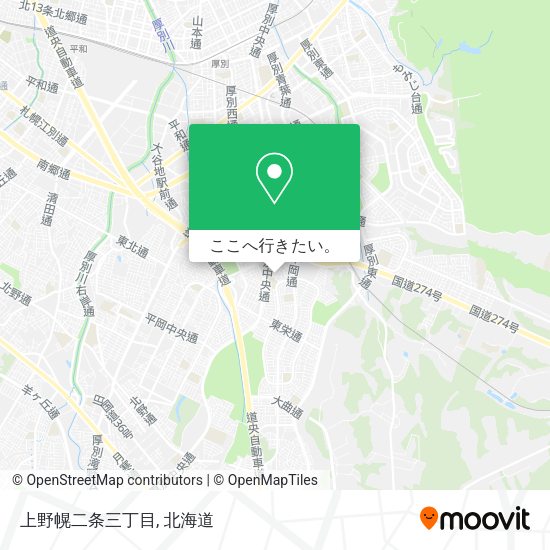 上野幌二条三丁目地図