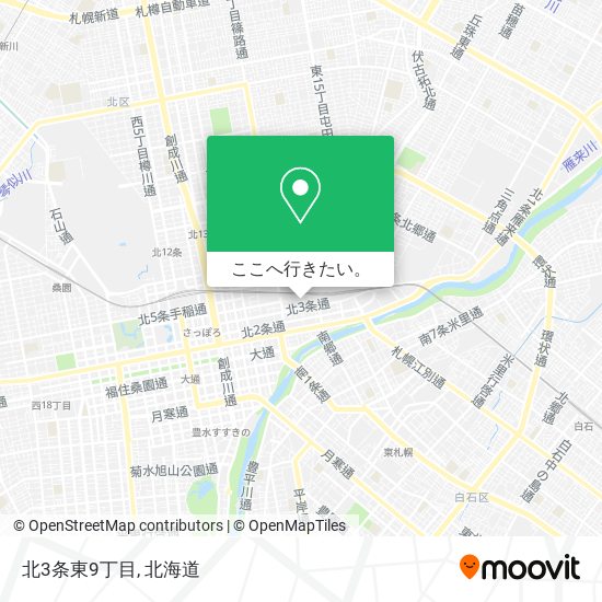 北3条東9丁目地図