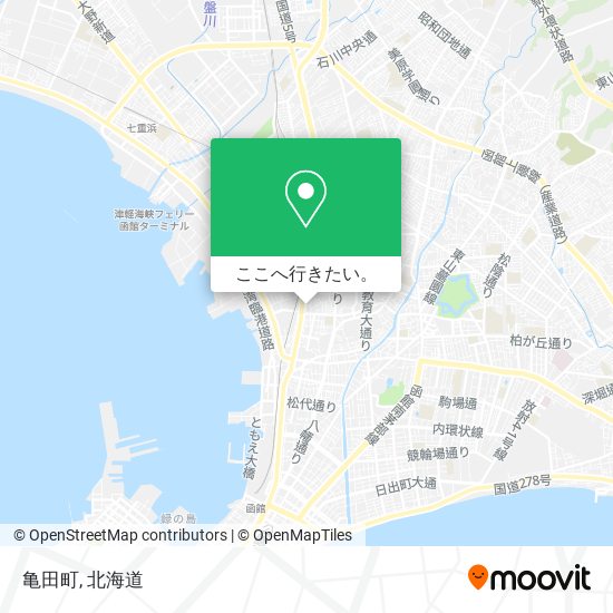 亀田町地図
