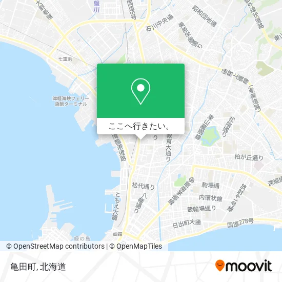 亀田町地図