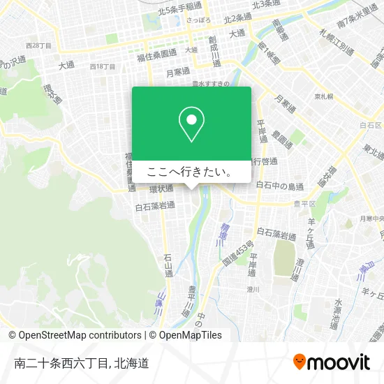 南二十条西六丁目地図