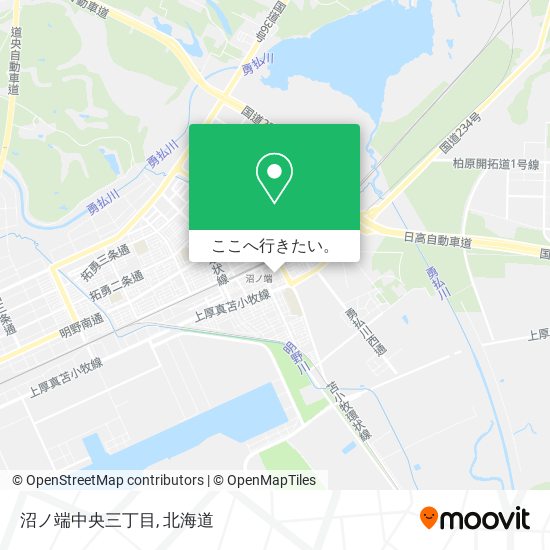 沼ノ端中央三丁目地図
