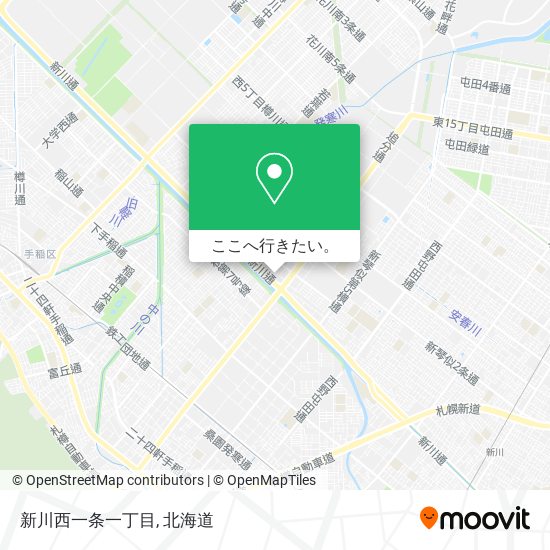 新川西一条一丁目地図