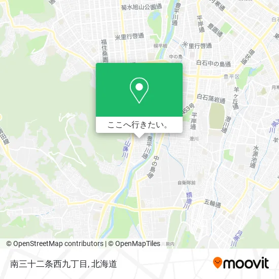 南三十二条西九丁目地図