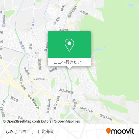 もみじ台西二丁目地図