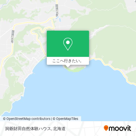 洞爺財田自然体験ハウス地図