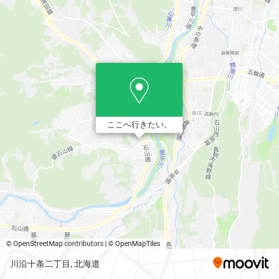 川沿十条二丁目地図