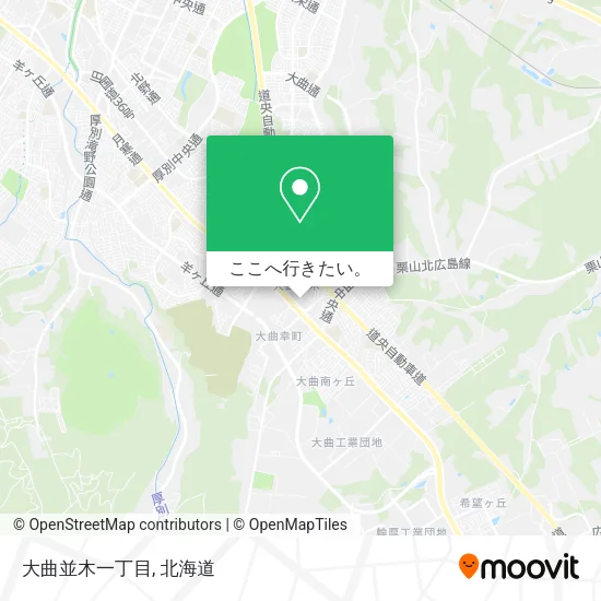 大曲並木一丁目地図