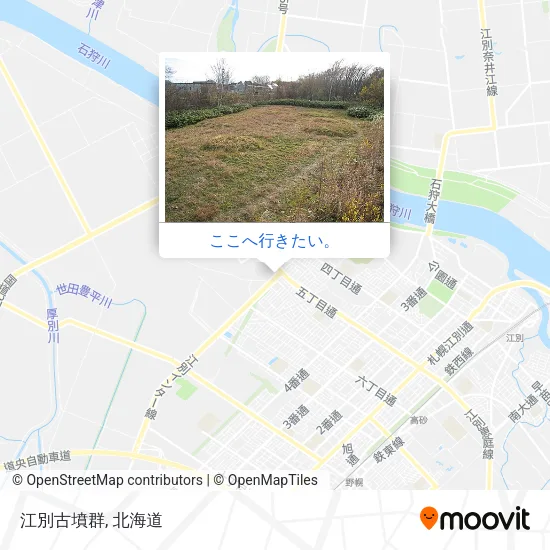 江別古墳群地図