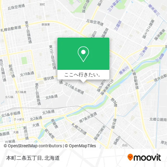 本町二条五丁目地図