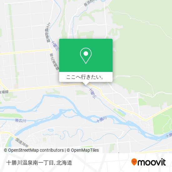 十勝川温泉南一丁目地図