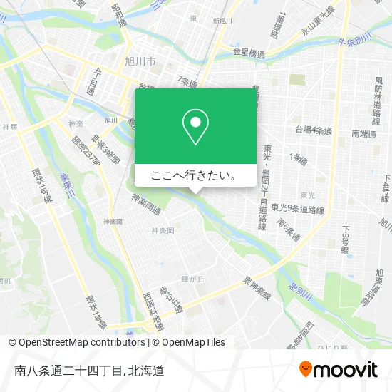南八条通二十四丁目地図