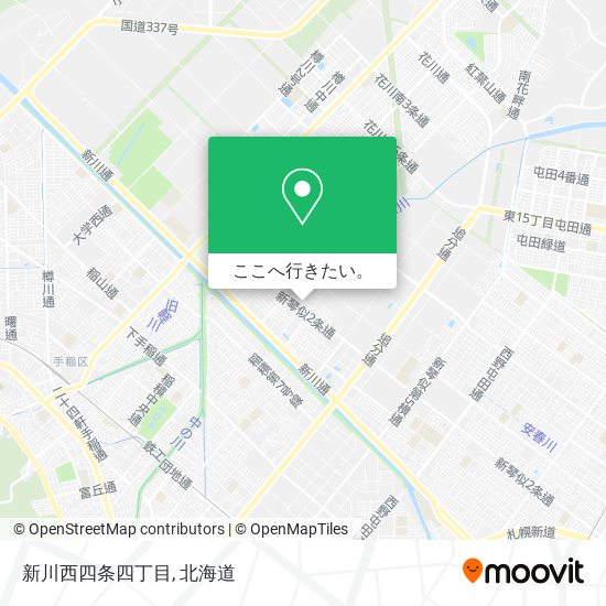 新川西四条四丁目地図