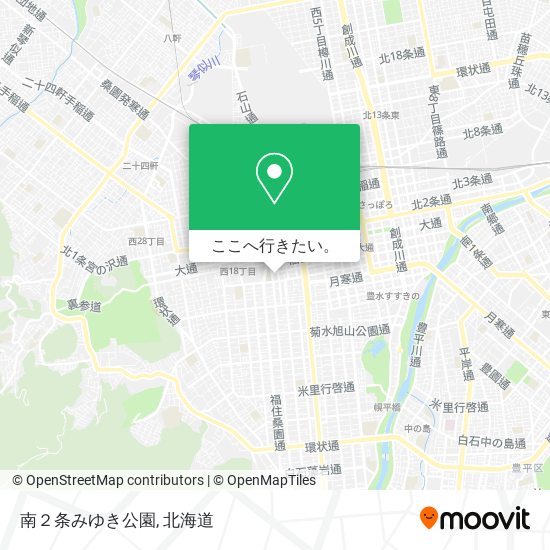 南２条みゆき公園地図