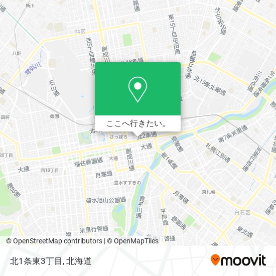 北1条東3丁目地図