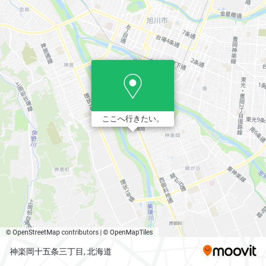 神楽岡十五条三丁目地図