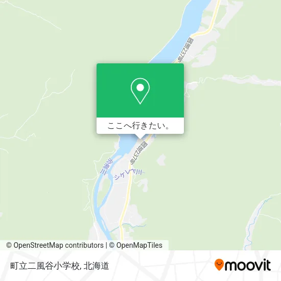 町立二風谷小学校地図