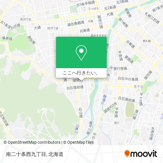 南二十条西九丁目地図