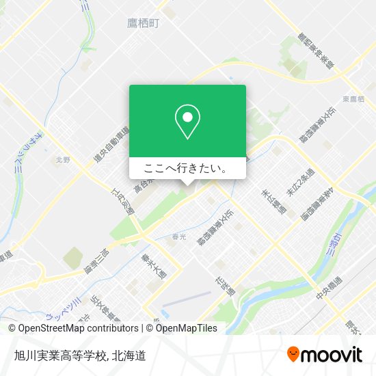 旭川実業高等学校地図