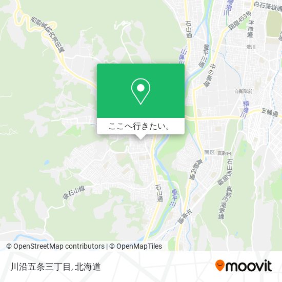 川沿五条三丁目地図