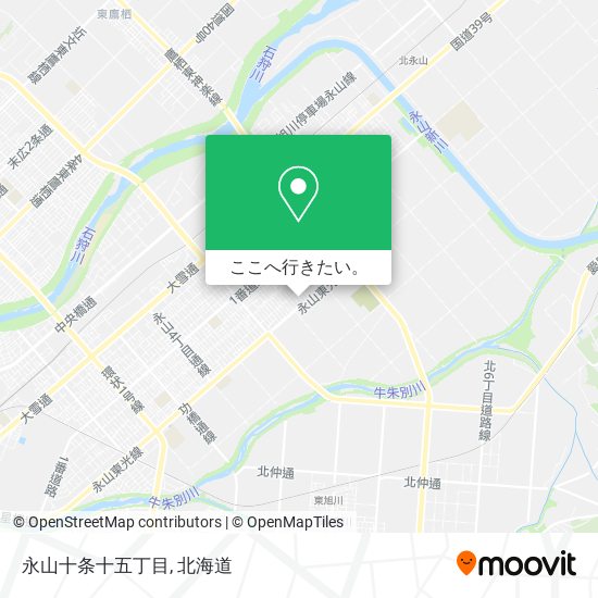 永山十条十五丁目地図