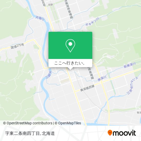 字東二条南四丁目地図