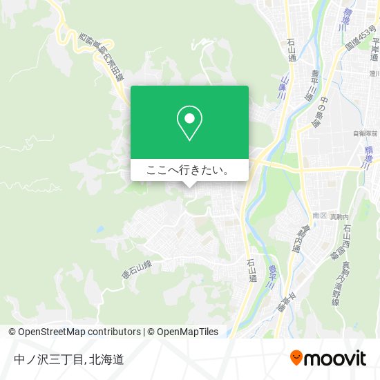 中ノ沢三丁目地図