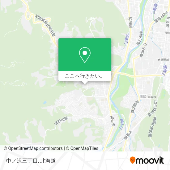 中ノ沢三丁目地図