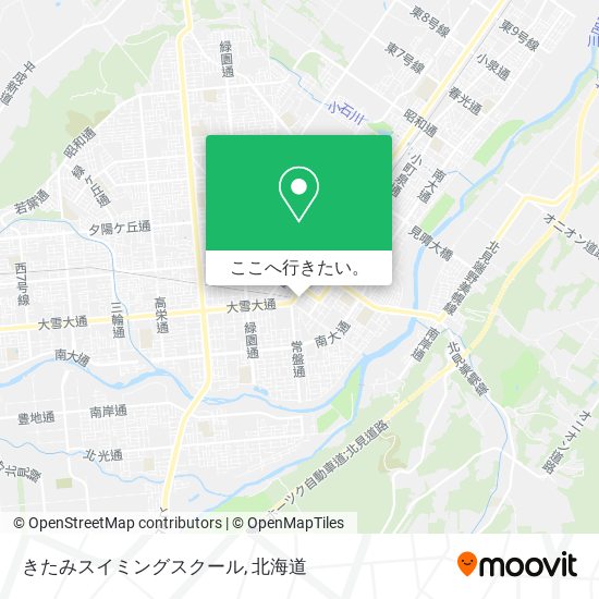 きたみスイミングスクール地図