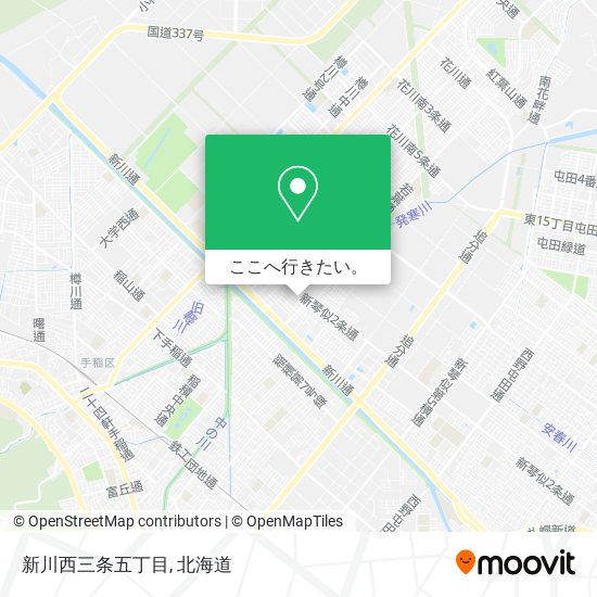 新川西三条五丁目地図