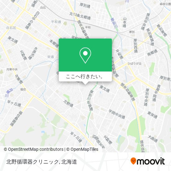 北野循環器クリニック地図