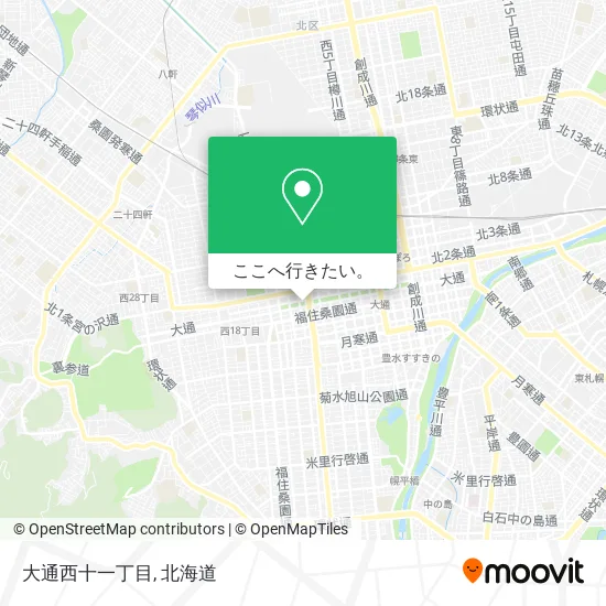大通西十一丁目地図