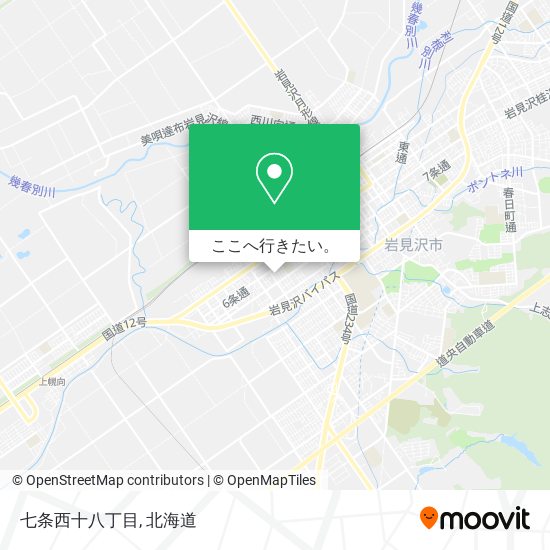 七条西十八丁目地図