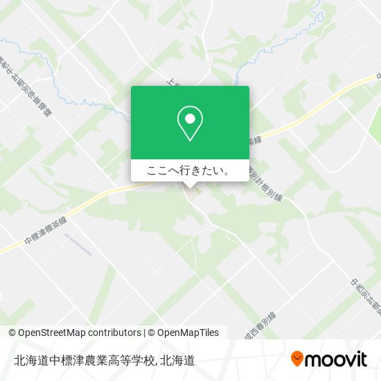 北海道中標津農業高等学校地図