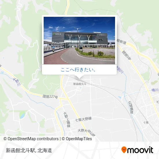 新函館北斗駅地図