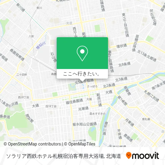 ソラリア西鉄ホテル札幌宿泊客専用大浴場地図