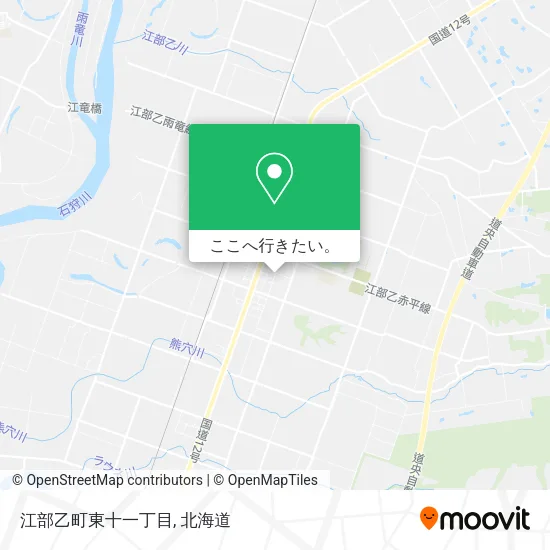 江部乙町東十一丁目地図