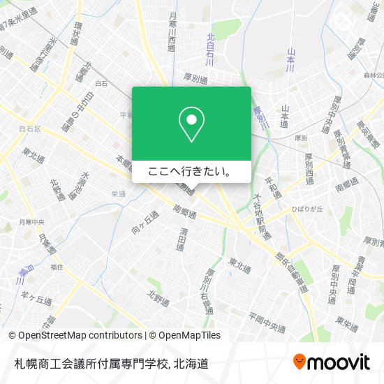 札幌商工会議所付属専門学校地図