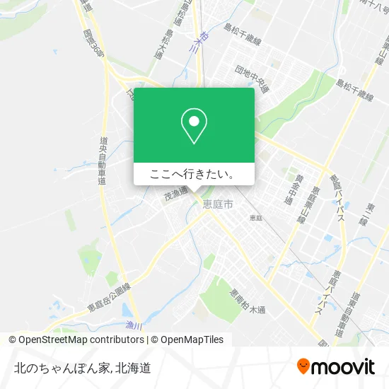 北のちゃんぽん家地図