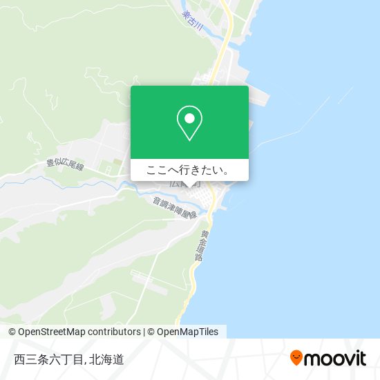 西三条六丁目地図