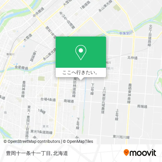 豊岡十一条十一丁目地図