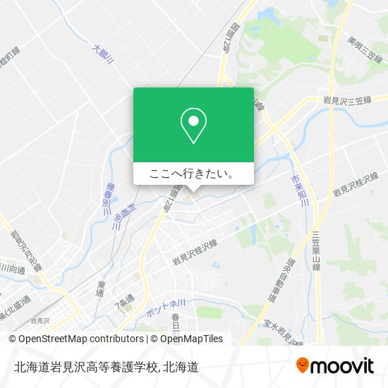 北海道岩見沢高等養護学校地図