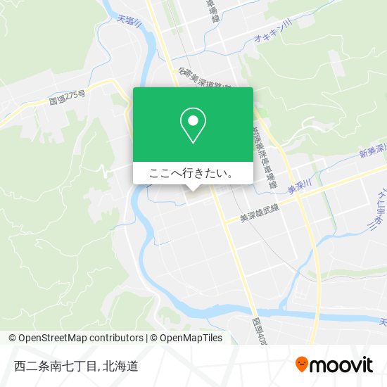 西二条南七丁目地図