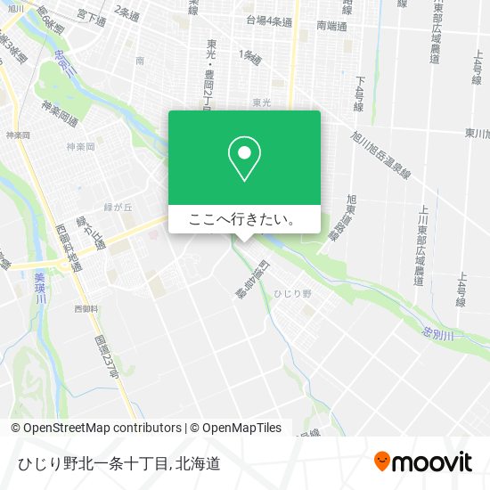 ひじり野北一条十丁目地図